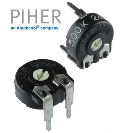 G23669 - (Pkg 10) Piher PT10 Series 500K HORIZONTAL Mount 10mm Trimmer Resistor