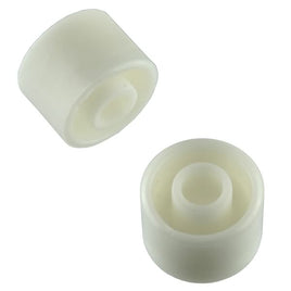 G23771 - (Pkg 4) White Plastic Wheel 18mm Dia x 14mm with 6mm I.D.