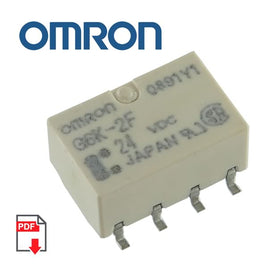 G23834 - (Pkg 2) Omron G6K-2F 24VDC DPDT SMD Relay