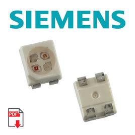 G23899 - (Pkg 20) Bi-Color Orange/Pure Green SMD LED, PLCC-4, Siemens LOP T670