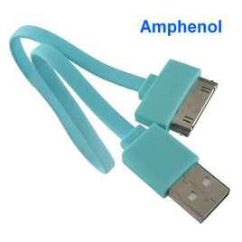 G23915 - Turquoise USB 30Pin Data Sync Charging Cable