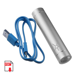 Weekend Deal! G24032 - Super Compact 3400mAh Rechargeable Power Bank / Flashlight