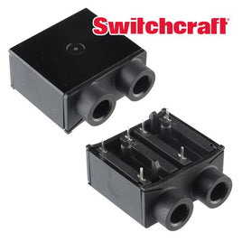G24049 - Switchcraft Dual Female 1/4" Phone Jack for PC Mounting