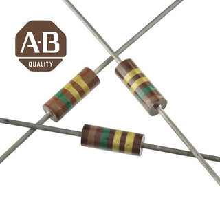 G24205 ~ (Pkg 100) 1.5 Ohm Allen Bradley 1/2 Watt Carbon Composition Resistor