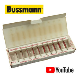 G24324 ` (Box of 10) Bussmann Grasshopper Fuses No. 35F - 1/2Amp