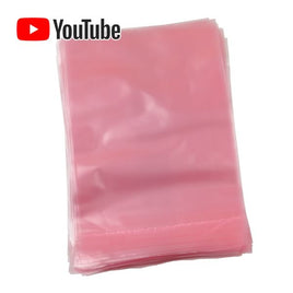 SOLD OUT! G24333 - (Pkg 100) High Quality 2Mil Pink 4" x 6" Anti-Static Bags