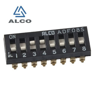 G24372 + (Pkg 10) Alco ADF08S - 8 Position SMD DIP Switch
