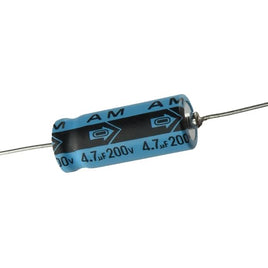 Weekend Deal! G24382 - (Pkg 10) High Voltage 4.7uF 200V Axial Electrolytic Capacitor