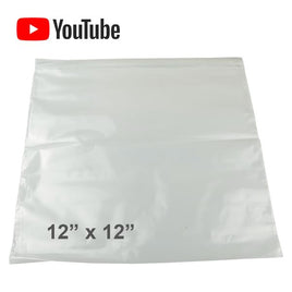 G24431 - (Pkg 100) 12" x 12" Clear Zipper Close 1.5mil Poly Bag