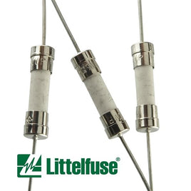 SOLD OUT! G24456 - (Pkg 5) Littelfuse 216 Series 0216010.MXEP Ceramic 10Amp 250VAC - 5 x 20mm Fuse with Pigtail Leads