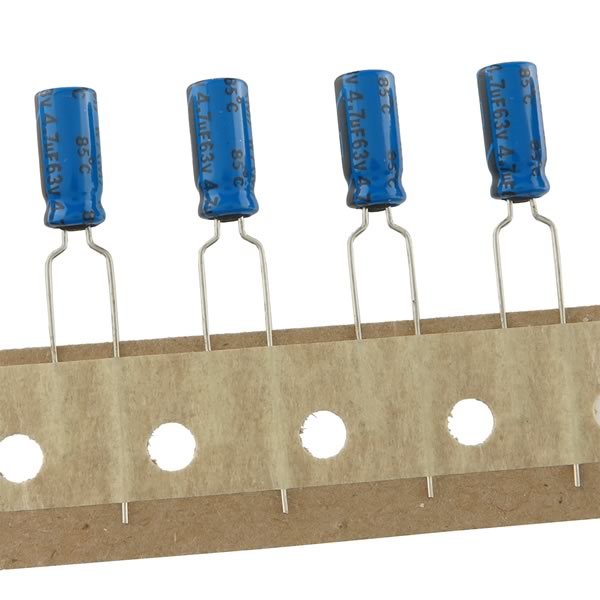 10-Piece Vishay BC 037 4.7uF 63V Radial Electrolytic Capacitor Set