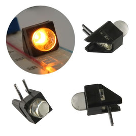 G24493 ^ (Pkg 25) Super Bright 5mm Right Angle Yellow LED