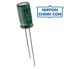 G24554 - (Pkg 10) Nippon Chemi-Con 330uF 25V Radial Capacitor