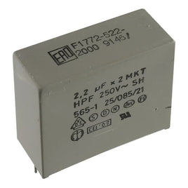 Mega Deal! G24626 - ERO F1772-522 2.2uF 250V Film Capacitor (2.2uF x 2 MKT)