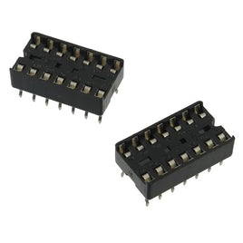 G24741 - (Pkg 10) High Quality 14 Pin IC Socket with Crimped Pins