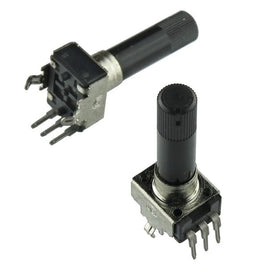 G24754A - (Pkg 4) Linear Taper 500 Ohm Potentiometer with 0.25" Shaft