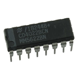 G24791A - (Pkg 25) National CD4022BCN Octal Counter with 8 Decoded Outputs