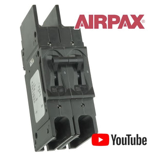 G24843 ` Airpax Sensata 229-2-1-65F-7-5-5 600V 50/60Hz 5Amp Delay Type 2 Pole Breaker