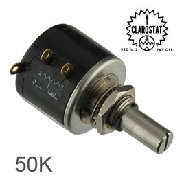 SOLD OUT! G24959 - Clarostat 73JA 10 Turn Precision Wirewound 50K Potentiometer