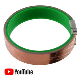 G25118A - (Pkg 2) 3/4" Wide Pure Copper Foil Shielding Tape - 10 Foot Roll