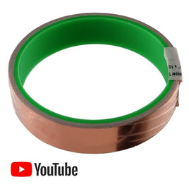 G25118 ` 3/4" Wide Pure Copper Foil Shielding Tape - 10 Foot Roll