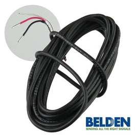 G25338 - (10ft) Belden 2 Conductor Shielded 8450-010 (BLK Polypropylene Insulated) High Quality Cable
