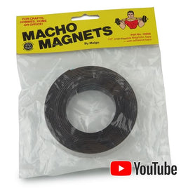 G25516 - Vintage Malgo Macho Magnet 10ft 1/2" wide Adhesive Back Strip