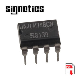 SOLD OUT-G25542 ~ Signetics UA/LM 748 8 Pin Dip Op Amp