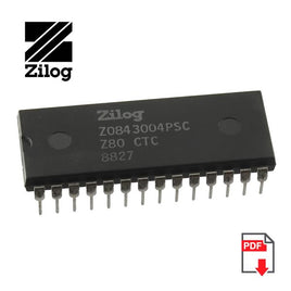 G25550 - Zilog Z0843004PSC Z80 CTC Counter/Timer 4MHz 4 Channel