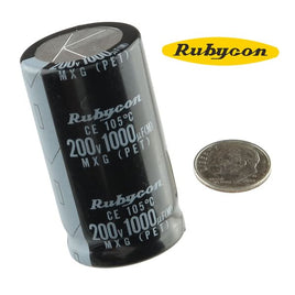 G25553 - Rubycon "Snap-In" Photoflash Capacitor 1000uf 200V