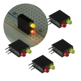 G25628 - (Pkg 5) Red and Yellow Dual PCB Indicator LED