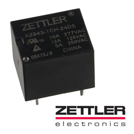 G25706 ~ Zettler AZ943-1CH-24DE 24VDC SPDT 12Amp Relay