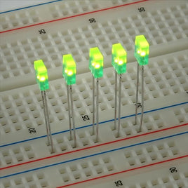 G25717 - (Pkg 10) Bright Green Mini Rectangular LED