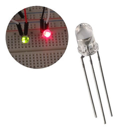 SOLD OUT! G25739 - (Pkg 10) Our Brightest 2 Color 5mm Red/Green LED