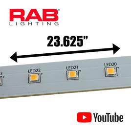 G25782 + RAB - Our Most Powerful 40V Bright White Light Bar 23.625" long x 0.6" x 0.11"