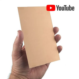 G25828 + Super Flexible 4" x 6" Ultra Thin Double Sided 0.0042" thick Copper Clad