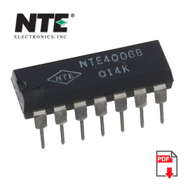 SOLD OUT! G25890 - NTE4006B CMOS 18-Stage Static Shift Register