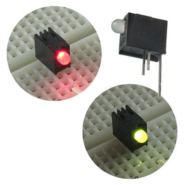 G25915 - (Pkg 10) R/A Common Cathode Red/Green 2 Color 3mm LED