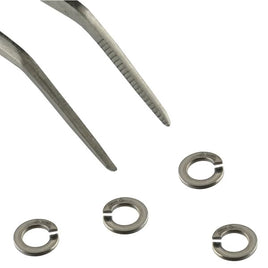 G25986 - (Pkg 100) M3.5 Split Ring Lock Washer, A2 Stainless Steel, DIN 127B