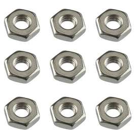 G25991 - (Pkg 100) 10-24 Hex Nut, 18-8 Stainless Steel, 3/8" Flats x 1/8" Thick