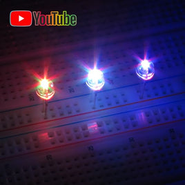 G26009 - (Pkg 3) Dual Flashing (Slow & Fast) RGB Rainbow LED