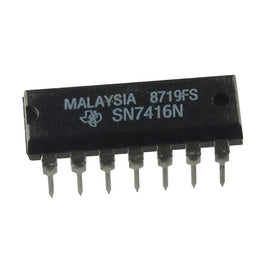 G26112A - (Pkg 5) Texas Instruments SN7416N Buffer/Line Driver, Inverting