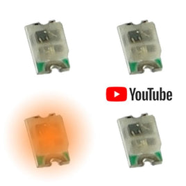 G26153 ` (Pkg 5) Rare Tiny SMD Orange Flashing LED