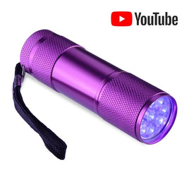 G26174 - Ultraviolet Flashlight 9 Bright 405nm LEDs
