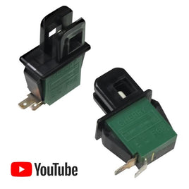 G26191 - (Pkg 5) Cherry F68 "Snap In" Pushbutton Reset Switch SPST 125VAC 0.1Amp N.C.