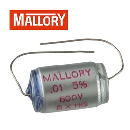 G26246 - Mallory 0.01uF (103) @ 600V SX Series Axial Polystyrene-Foil for Audio Applications