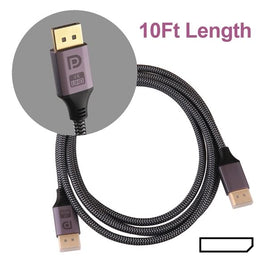 G26289 - 10Ft Nylon Braided 4K Gaming Monitor Cable