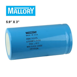 SOLD OUT G26308 - Mallory CGS673U025L 67000MFD 25VDC Computer Grade Capacitor