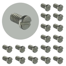 G26326 - (Pkg 100) Slotted Cheese Head 6-32 1/4" long Zinc Plated Steel Screw