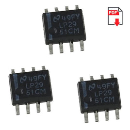 G26413 - (Pkg 3) National LP2951CM SOIC-8 SMD Adjustable Voltage Regulator